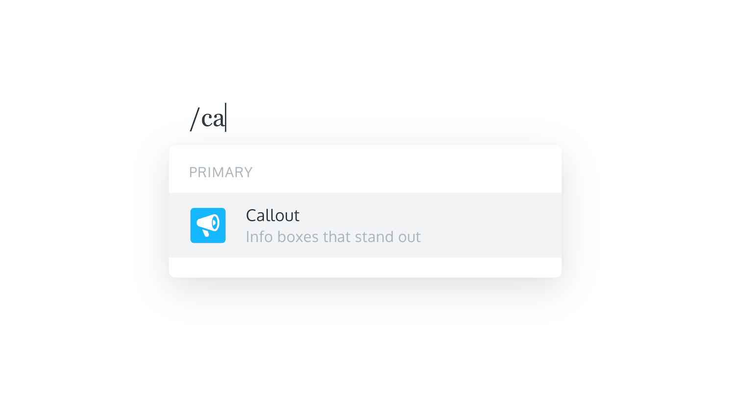 How to add callouts to a post in Ghost