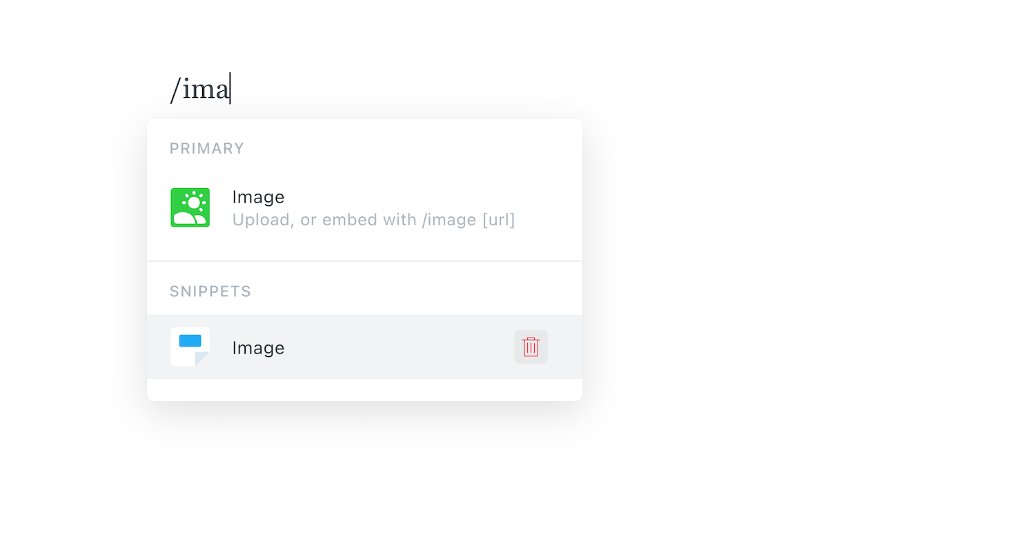 How to create re-usable content in Ghost using “snippets”