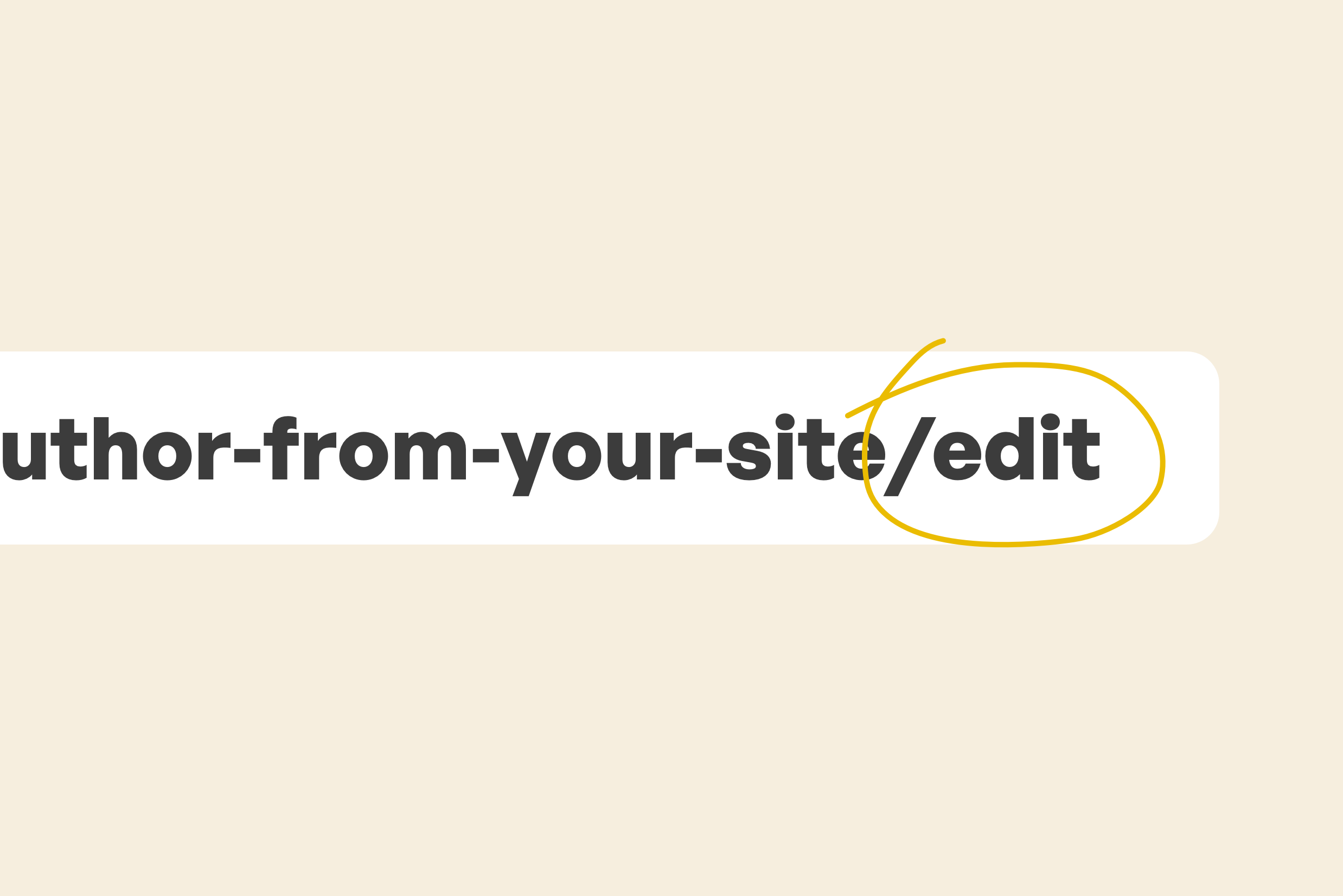 Quickly edit a post, page, tag or author on your Ghost site