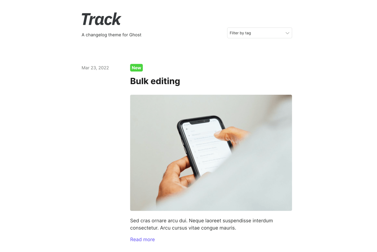 Track docs